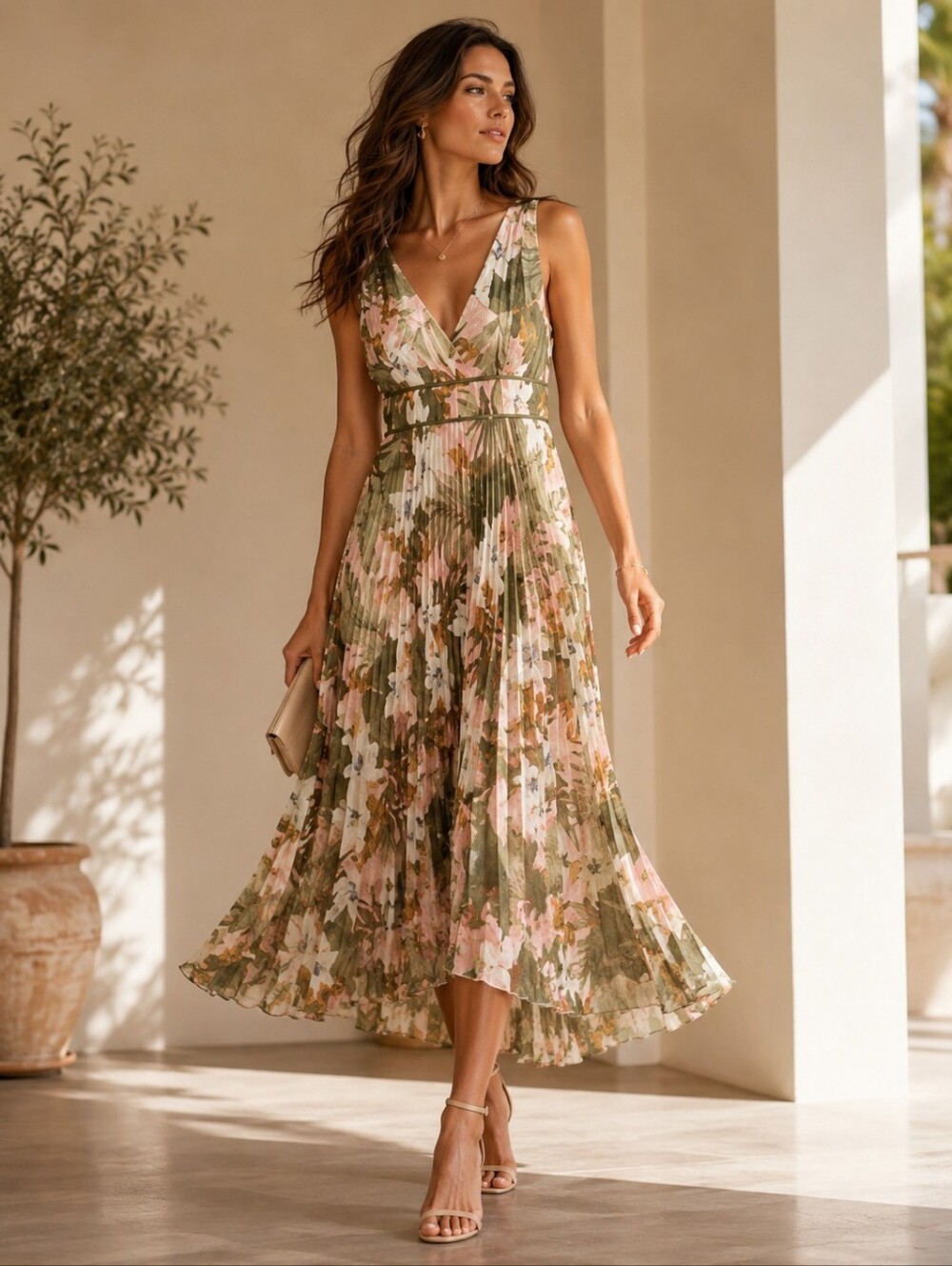 MANGO Floral Print Dress